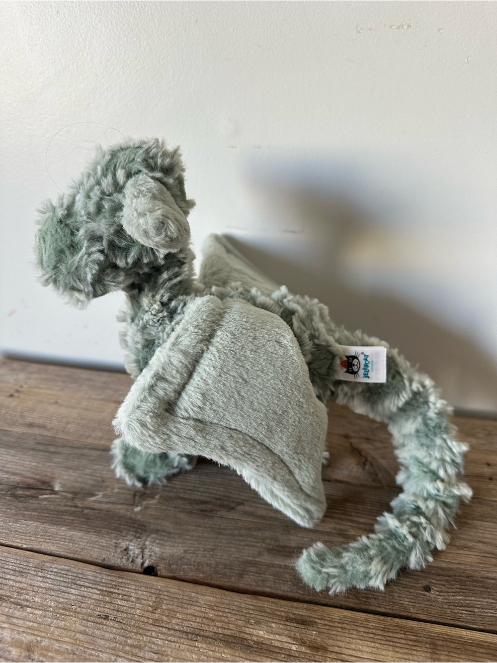 Jellycat Plush Dragon Stuffed Animal in Sage Green